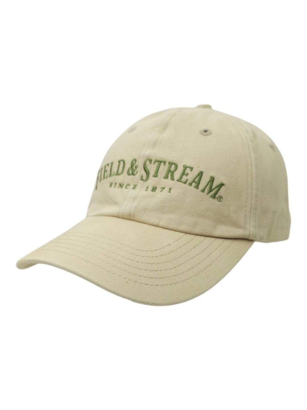 Field & Stream Since 1871 Tan Embroidered Dad Cap Vintage Outdoor Gorpcore Hat - Picture 2 of 13